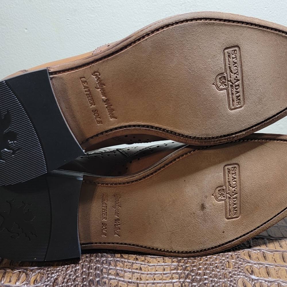 STACY ADAMS M2 WINGTIP CHELSEA BOOTS (SIZE 11) - Picture 8 of 15